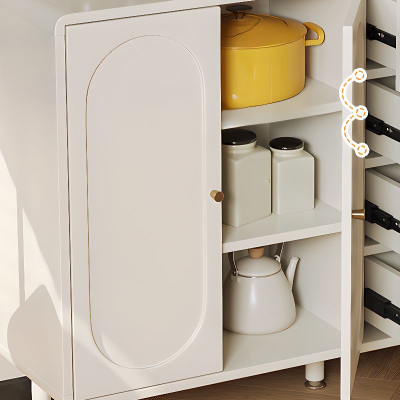 Chalk Casual Raw Wood Combo Dresser with 4/5 Drawers, Hutch, 3 Interior Shelves, Horizontal/Vertical