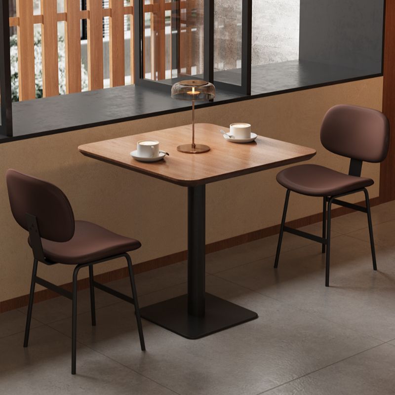 Simplistic Square Solid Wood Table with Eased Edges, No Seating, and Assembly Required