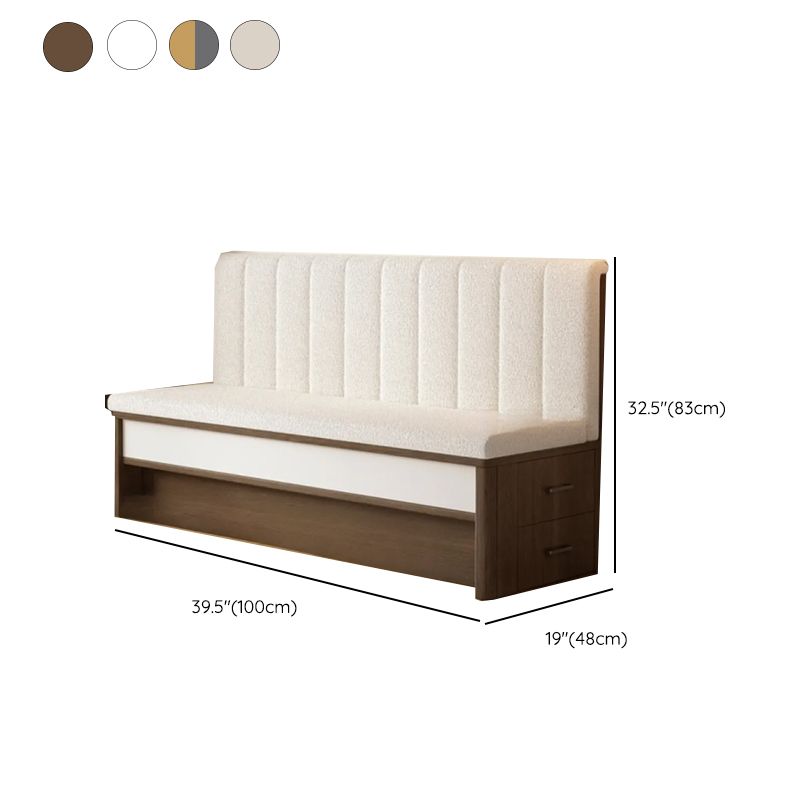 Simple Channel Back Single Sided Booth with Foam Upholstery