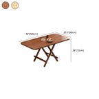Veneer Dining Table with Crisscross Legs, Scratch-repellent and Foldable, for 4 People/2 People