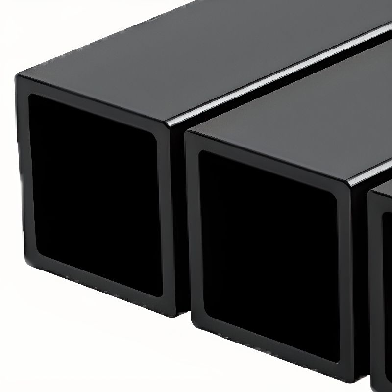 Chalk/Black Rectangular Metal Table with Cable Management and Crack Resistant Twin Support Base, Featuring Rounded Corners
