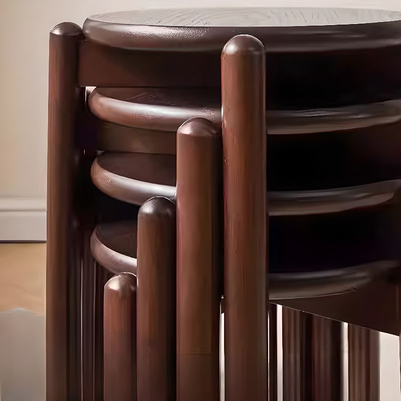 Rubberwood Backless Stool