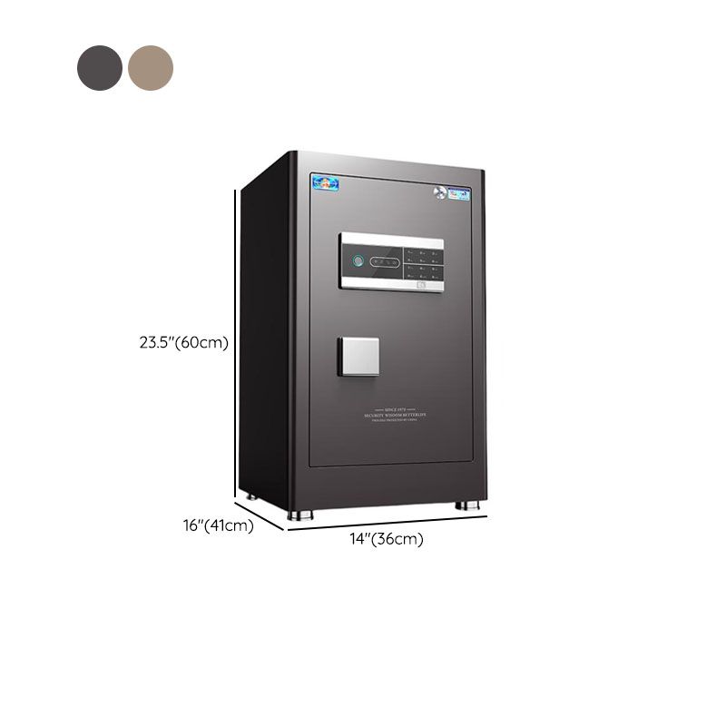 Steel Security Safe with Battery, Pry Resistant Durability, Lockable, Keys, Interior, and Shelves