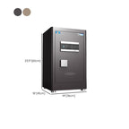 Steel Security Safe with Battery, Pry Resistant Durability, Lockable, Keys, Interior, and Shelves