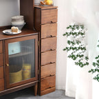 Modern Simple Style 16" Wide Solid Wood Filing Cabinet with Drawers for Home Office