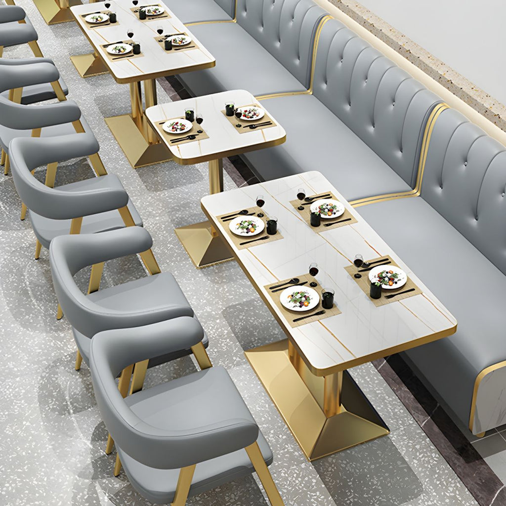 47.27"D x 25.59"W x 33.46"H Contemporary Glam 2-seat Sofa for Restaurant