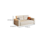 Fade-proofed Standard/Single Sofa in Off-White for Drawing Room with Armrest and 3/1 Pillow