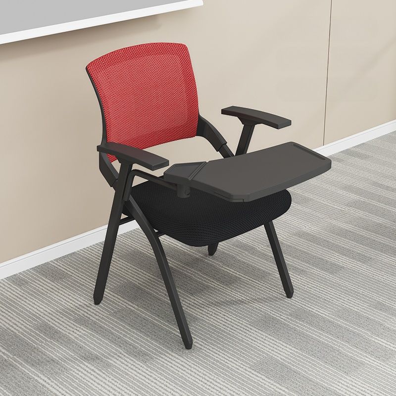 Minimalist Ergonomic Office Furniture with Midnight Black Upholstered Seating and Arms