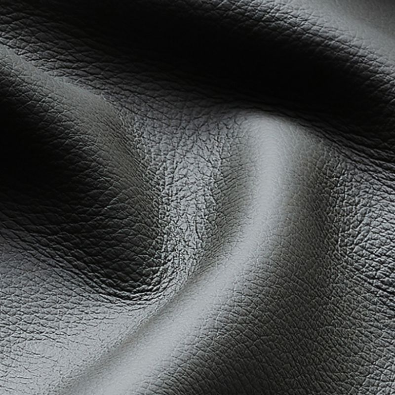 Drawing Room Standard Sofa in Pu Leather/Flannel with Dark Gray/Light Brown/Off-White Upholstery and Armrest