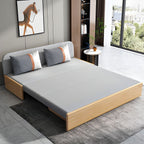 Cotton Blend Contemporary Convertible Bed Sofa Couch with Pillows