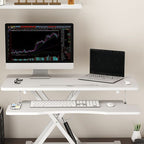Trendy Manufactured Wood Notebook Holder with Airlift Lifting and Shelves