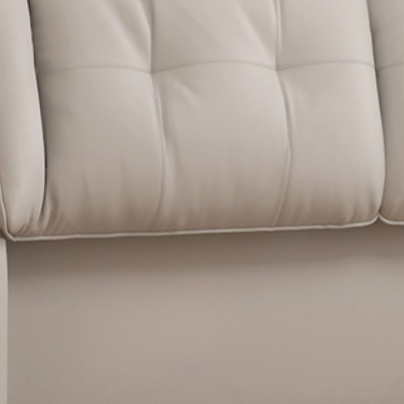 Trendy Wingback Headboard with No Distressing, Piled Tufted Rectangle Design for Queen/Full Bed, Featuring Sponge Upholstery and Standard Height