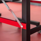 Indoor Dark Blue Synthetic Laminate Ping Pong Table with Included Table Tennis Paddle