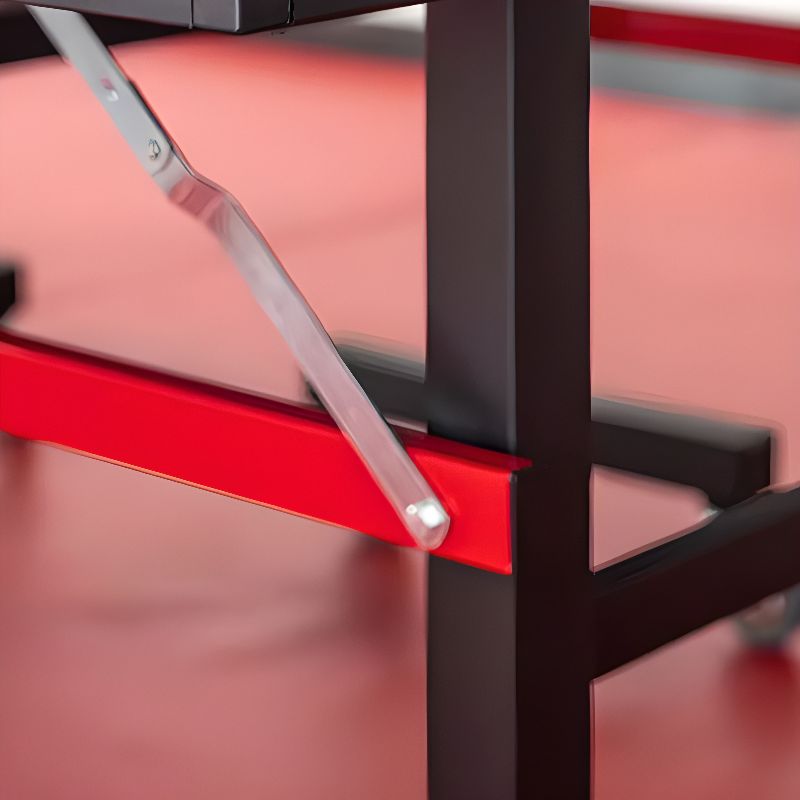 Indoor Dark Blue Synthetic Laminate Ping Pong Table with Included Table Tennis Paddle