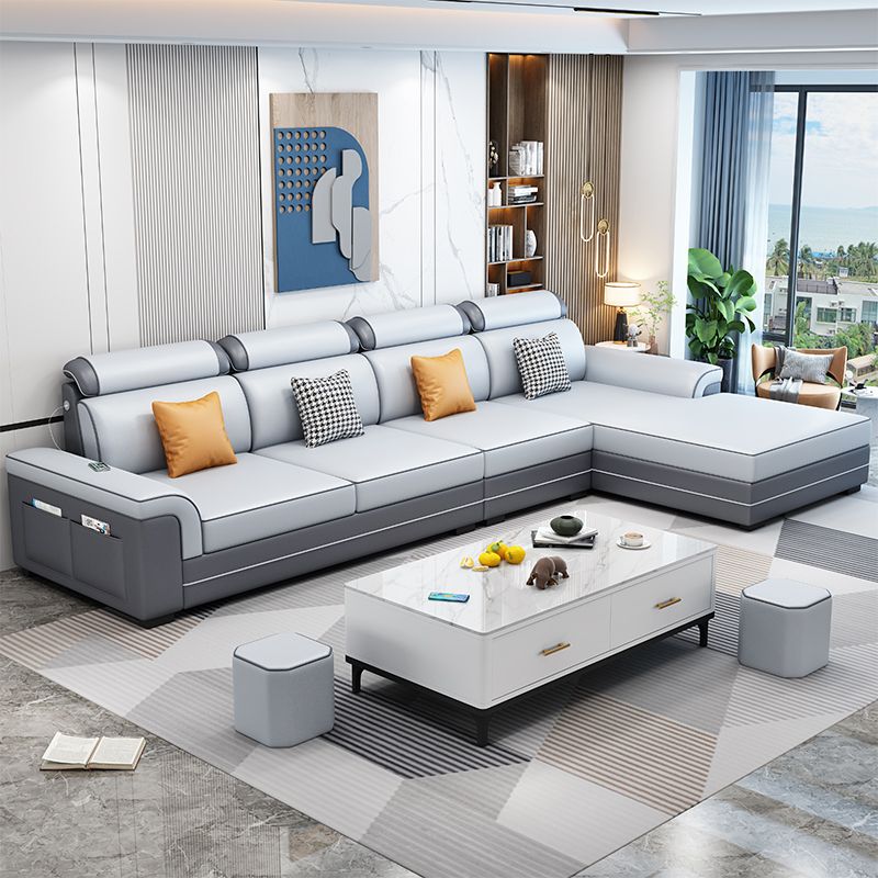 Traditional Style Backrest Modular Sofa Simple Living Room Sofa with Armrests