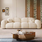 Trendy Solid Color Stain Resistant Standard Sofa in Grey/Taupe/Amber Color with Arm, 4-seater/Seats 3 and 2 Pillows