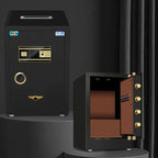 Steel Security Safe with Battery, Pry Resistant, Lockable with Keys and Interior