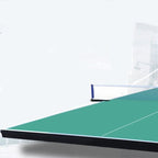 Indoor Ping Pong Table with Olive Green Synthetic Laminate Top, Includes Table Tennis Paddle