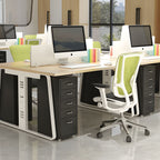 Contemporary File Cabinets Steel Frame Mobile Filing Cabinet with Wheels