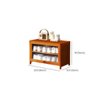 Wenge Brown Bamboo Dustproof Shoe Console 10 Tiers/8-tier/6 Tiers