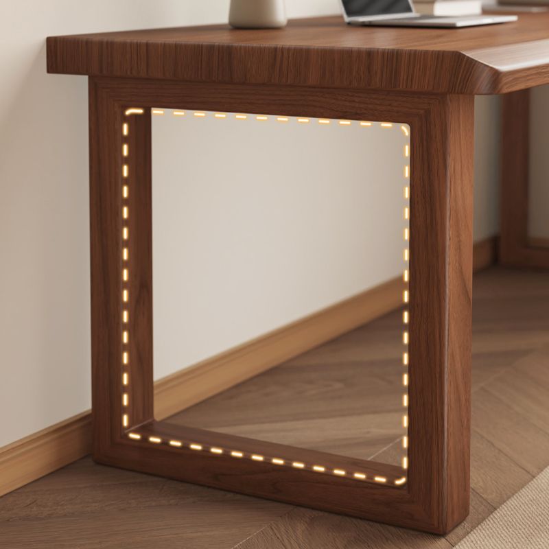 Minimalist Ergonomic Anti-stain Sled Base Independent Structure with Wire Management Solid Wood Top