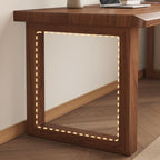 Minimalist Ergonomic Anti-stain Sled Base Independent Structure with Wire Management Solid Wood Top