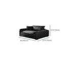 Drawing Room Standard Sofa in Midnight Black with Armrest