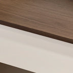Modish Wood Standard/Small Vanity Set with 5 Drawers and Light Up Mirror