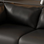 Drawing Room Loveseat with Light Gray/Olive Green/Amber Color Upholstery and Armrest