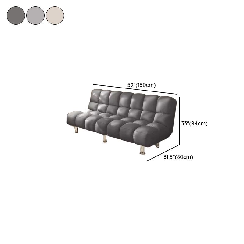 Simple Rainproof Futon Convertible Sofa with Tufted Back Loveseat, Stitch-tufted, Full/Queen Bed Size