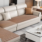 Modish Solid Color Scratch-durable Standard Sofa in Light Yellow with 4/5/3 Pillows, Seats 3/5/4