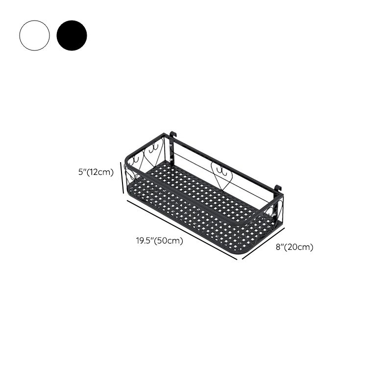 1 Tier Rectangle Metal Plant Rack with 1 Shelf in a Bordered 1 Piece Set