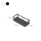 1 Tier Rectangle Metal Plant Rack with 1 Shelf in a Bordered 1 Piece Set