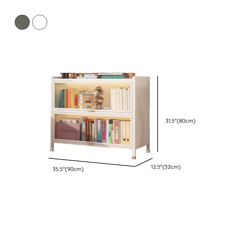 Vertical Alloy Organizing Shelf with Closed Back, Polymer Compound Door and 4-Shelf/5 Shelves/3-Shelf