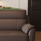 Trendy Solid Color Water Resistant Standard Sofa/Loveseat/Single Sofa in Dark Gray with Arm, Seats 3/2 People/1 Person