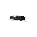 Drawing Room Standard Sofa/Single Sofa in Midnight Black with Armrest and 3 Pillows/1 Pillow