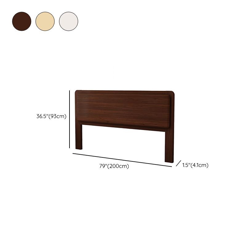 Trendy Panel Headboard in Natural Wood with No Distressing, Rectangle Shape for King/Queen/Full Bed, Free-standing with Standard Height