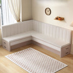 Simple Channel Back Single Sided Booth with Foam Upholstery