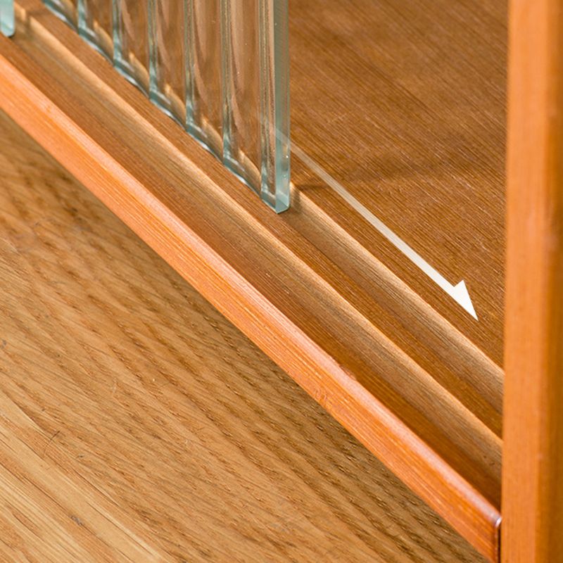 Organizing Shelf with 3-Shelf/2-Shelf/4 Shelves Vertical Opaque Glass Closed Back