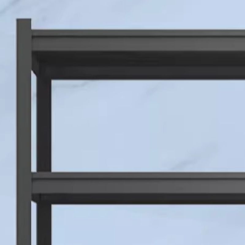 Ink Minimalist/Industrial Alloy Warehouse Storage Rack with Adjustable Detached Shelves
