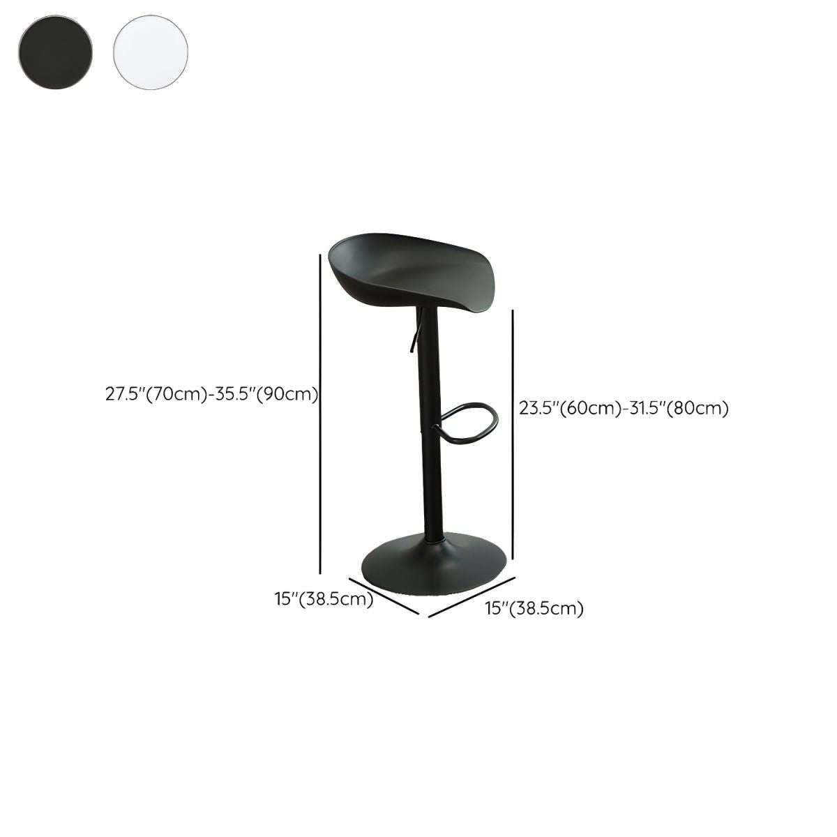 Round Counter Height Set Solid Wood 1/3 Pieces Pub Table Set