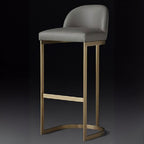 Luxurious High Top Table with White Marble Top, Dual Footing, Seating for 4/6/8, Chalk Color, Rectangle Shape