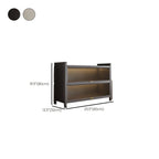 Self-supporting Microwave Shelf Cabinet with Hutch, 1 Shelf Larder, Steel Countertop, and 4 Doors/3 Doors/2 Doors