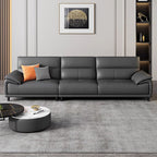 Contemporary Modern Solid Color Tear Resistant Standard Sofa/Loveseat in Ink with 4-seater/3/2 People and 2 Pillows