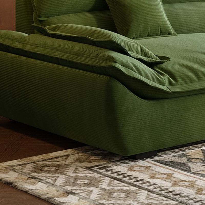 Emerald Green Standard/Single Sofa with Arm and 4/3 Pillows