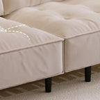 Drawing Room Standard Sofa with Flannel Upholstery in Light Gray/Rose/Navy Blue and Armrest