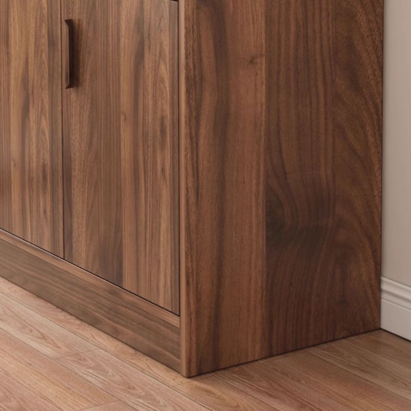 Art Deco Sideboard with 3/1/2 Drawers, Narrow 2 Shelves Larder Storage, Lumber Countertop, and 4/3/2 Doors