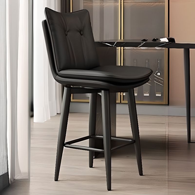 Casual Soft Seating/Rawhide Bar Stools in White/Caramel/Amber Color with Back, Turned Swivel Saddle Seat, and Leg Rest