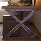 Minimalist Ergonomic Desk with Distortion-resistant Sled Base, Independent Structure, Wire Management, and Engineered Wood Top