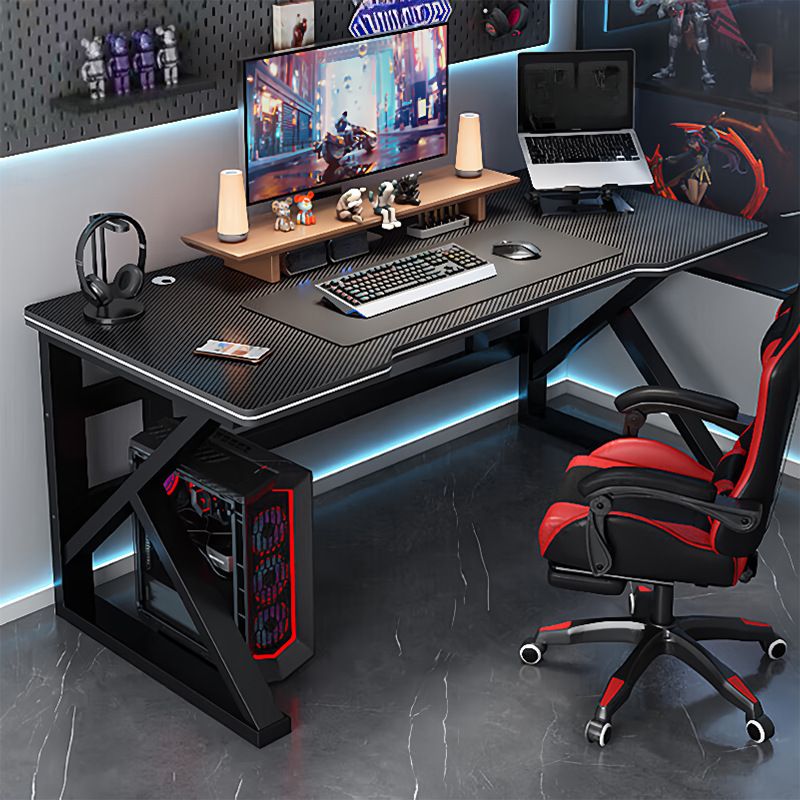 Modern Simple Style Office Computer Desk with Cable Management, Steel Base, Warp Resistant, Free Standing, Length 36 to 47.9 in/60 in & above/48 to 59.9 in